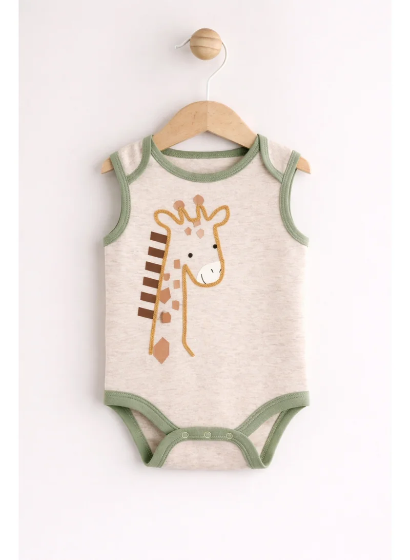 Victor And Jane  Baby Boys Sleeveless Interactive Printed Bodysuits – Pack of 3 for Men | Best Price UAE