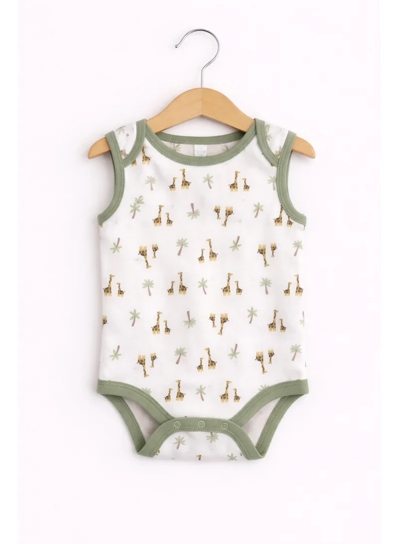 Victor And Jane  Baby Boys Sleeveless Interactive Printed Bodysuits – Pack of 3 for Men | Best Price UAE
