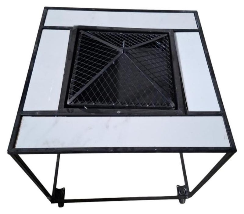 Other Manufacturer Square iron firewood grill, size 60*60 cm, height 60 cm