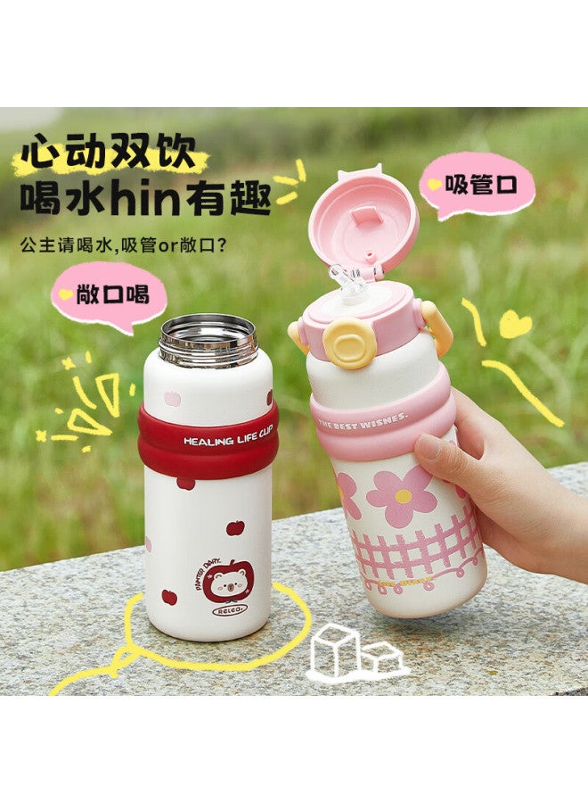 Relea Insulated Mug For Women, Large Capacity 316l Stainless Steel Water Bottle With Straw For Pregnant And Postpartum Women, Children, Students, New Year Gift
