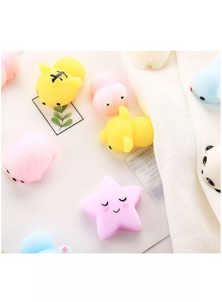 Squishy Toys Set, Soft Stress Relief Toys，50 Pack Mini Mochi Party Favors For Kids, Kawaii Squishy Toy Stress Relief Toys, Goodie Bags Fillers With Storage Box, Pinata Stuffers, Classroom Prizes - Image 5