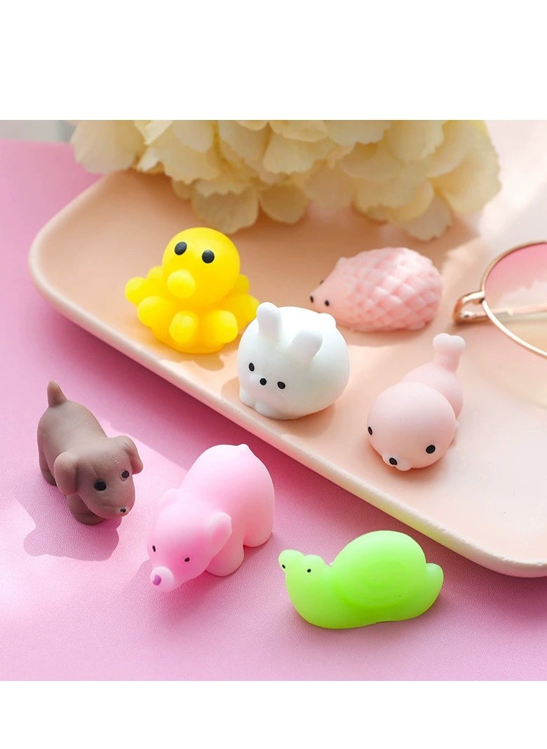 Generic - Squishy Toys Set, Soft Stress Relief Toys，50 Pack Mini Mochi Party Favors For Kids, Kawaii Squishy Toy Stress Relief Toys, Goodie Bags Fillers With Storage Box, Pinata Stuffers, Classroom Prizes - Image 1