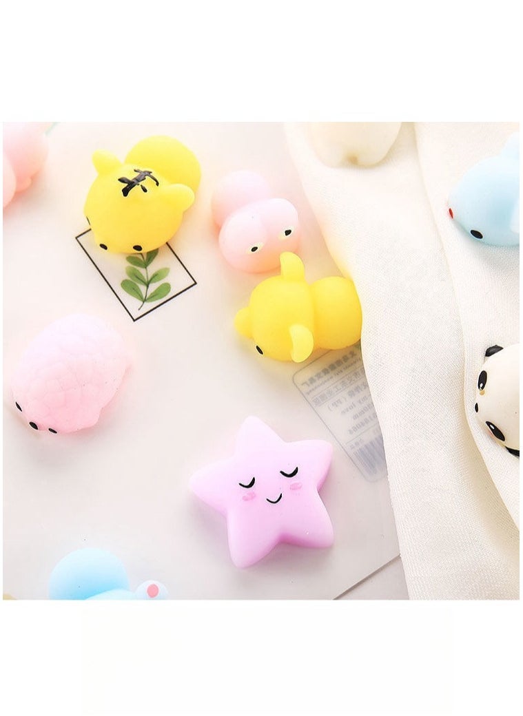 Generic - Squishy Toys Set, Soft Stress Relief Toys，50 Pack Mini Mochi Party Favors For Kids, Kawaii Squishy Toy Stress Relief Toys, Goodie Bags Fillers With Storage Box, Pinata Stuffers, Classroom Prizes - Image 1