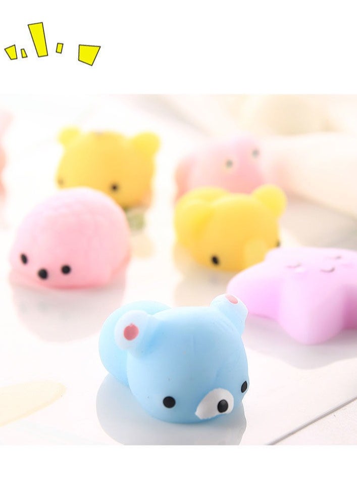 Generic - Squishy Toys Set, Soft Stress Relief Toys，50 Pack Mini Mochi Party Favors For Kids, Kawaii Squishy Toy Stress Relief Toys, Goodie Bags Fillers With Storage Box, Pinata Stuffers, Classroom Prizes - Image 1