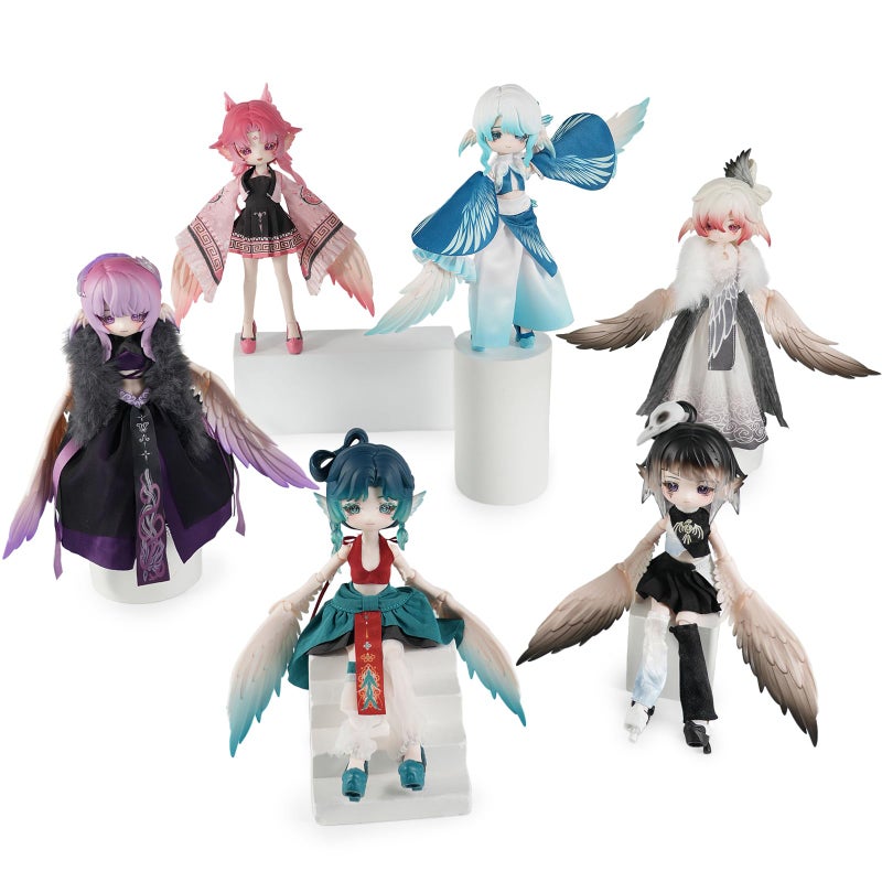 BEEMAI Luluya Cloud Feather Pavilion Series Single Box Contains 1 Figure 18 BJD Blind Box Cute Figures Collectibles Birthday Gift - Image 3