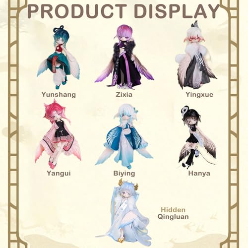 BEEMAI Luluya Cloud Feather Pavilion Series Single Box Contains 1 Figure 18 BJD Blind Box Cute Figures Collectibles Birthday Gift - Image 5