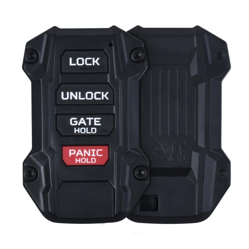 AJT DESIGN Replacement Keyfob Compatible with Toyota Tacoma 2024 Tundra 2022 Sequoia 2023 Custom Made in USA Black