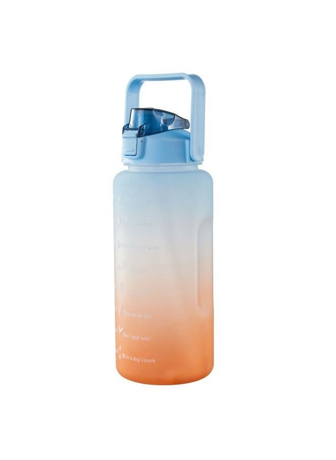fashionhome - Portable Leak Proof Cute Water Bottle with Time Marker and Carry Handle - Image 1