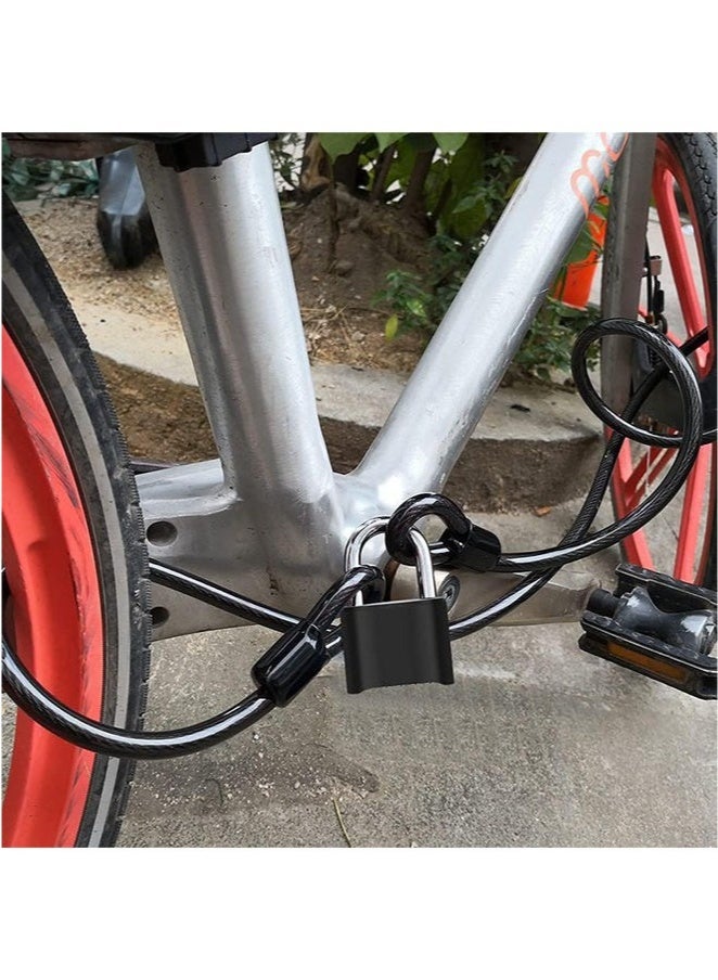 Bukela 4 Digit Heavy Duty Combination Lock, Outdoor Waterproof Padlock for Gate, Fence,Toolbox, Case, Hasp Storage, Gym Locker, Sports Locker and School Locker (Black) - Image 5