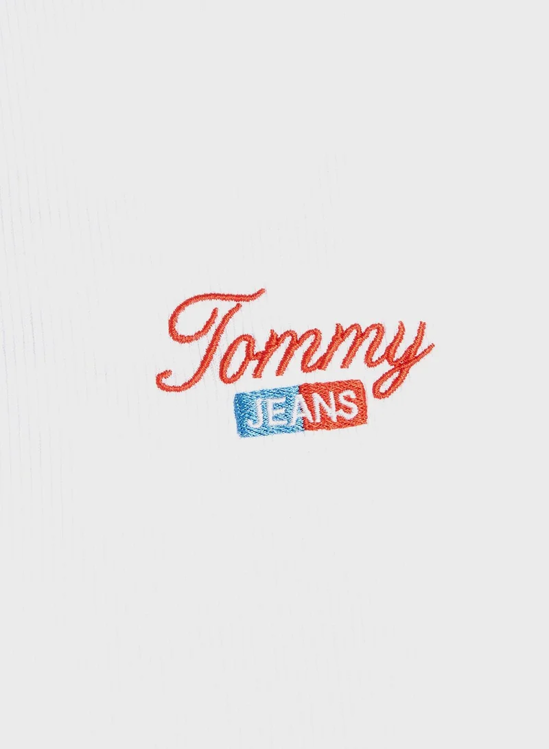 TOMMY JEANS Logo Crop Tank Top