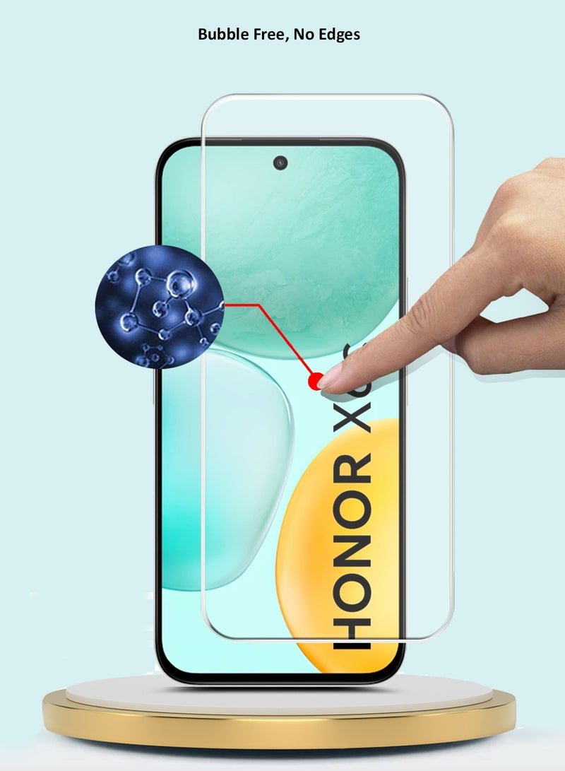 GMAX Honor X6c 4G 2025 GMAX Premium Series Curved Edges 9H 2.5D Tempered Glass Screen Protector - Clear - Image 5