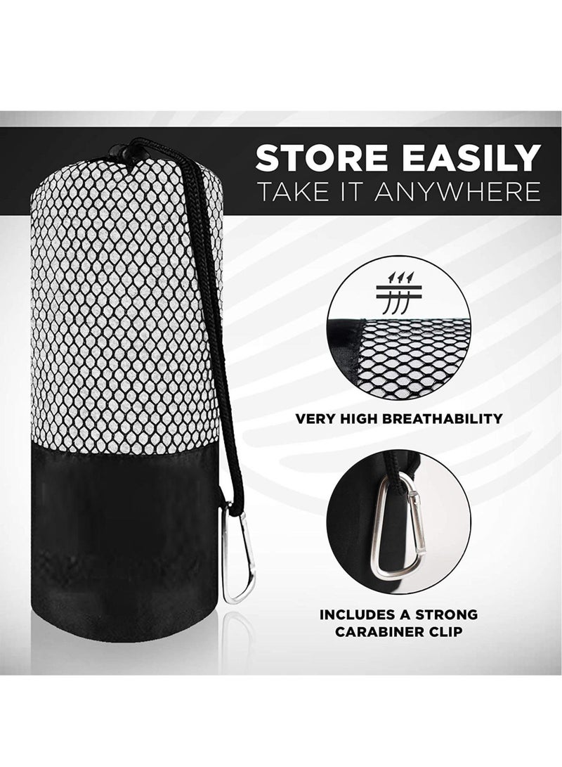 2 Packs Microfiber Travel Gym Towels Fast Drying Compact Beach Towel Light Weight Camping Towels Large Bath Sheet - Image 3