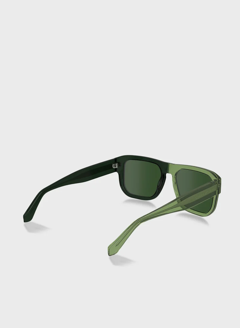 كالفن كلاين جينز Modified Rectangle Sunglasses Ckj24607S