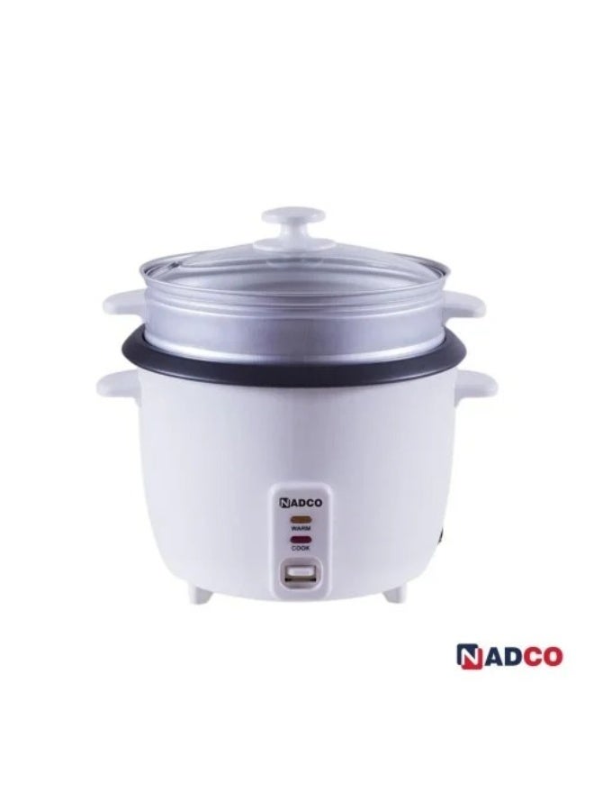 نادك قدر فاخر مستدير لطهي الأرز  وسلق الخصروات بسعة 1.8 لتر  موديل  NC-518DL