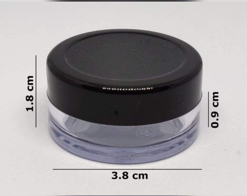 BH PLAST BH PLAST WHOLESALE SET OF 60 PCS 8 GRAM ACRYLIC SAN JAR FOR DIY COSMETIC LIPBALMSLIP SCRUBS BODYBUTTER PACKAGING JAR TRAVEL FRIENDLY with protective inner lid  - Image 4