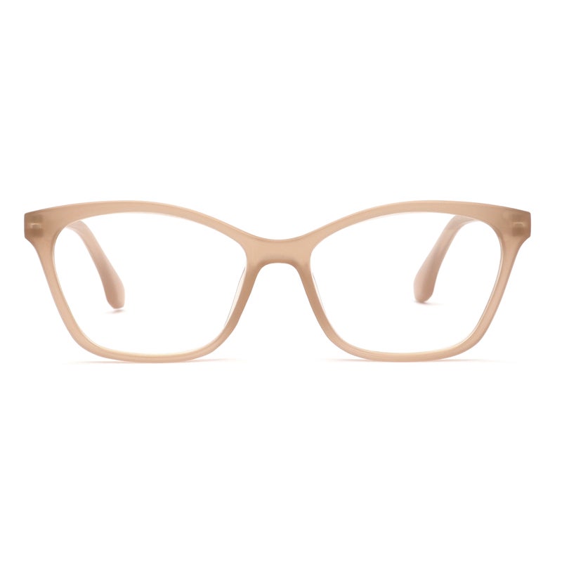 OPULIZE KAT Reading Glasses for Women Men, Cat-Eye Frame with Spring Hinges, Matt Taupe +1.50 (Pack of 1) - Image 3