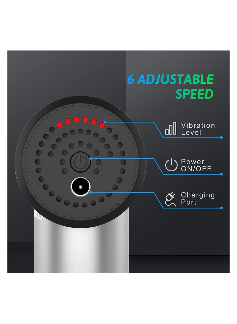 Muscle Massage Gun, Electric Hand-Held Deep Muscle Fascial Massager, With 4 Massager Heads, 4Th Gear Can Adjust Low Noise, Fitness Yoga Accessories - Image 2