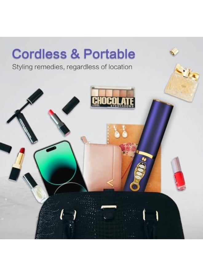 Cordless Hair Straighteners Titanium Portable Flat Iron Wireless Hair Straightener 2 in 1 for Straightening and Curling Travel Straightener Dual Voltage 5000 mAh Battery Heats Up in Second - Image 5