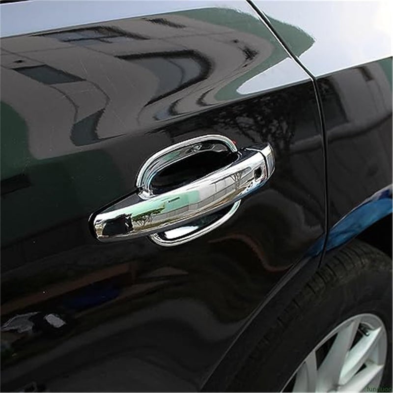 Wivplex Glossy Chrome Car Door Handle Cover Set - Image 2