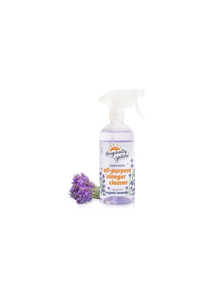 Originally Yellow Allpurpose Distilled Vinegar Spray Infused With Organic Lavender 470 ML
