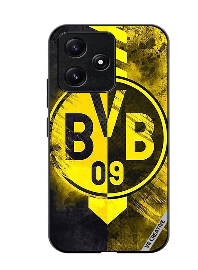 VR CREATIVE غطاء حماية لهاتف Xiaomi Poco M6 Pro 5G بتصميم شعار Bvb 09 متعدد الألوان - Image 1