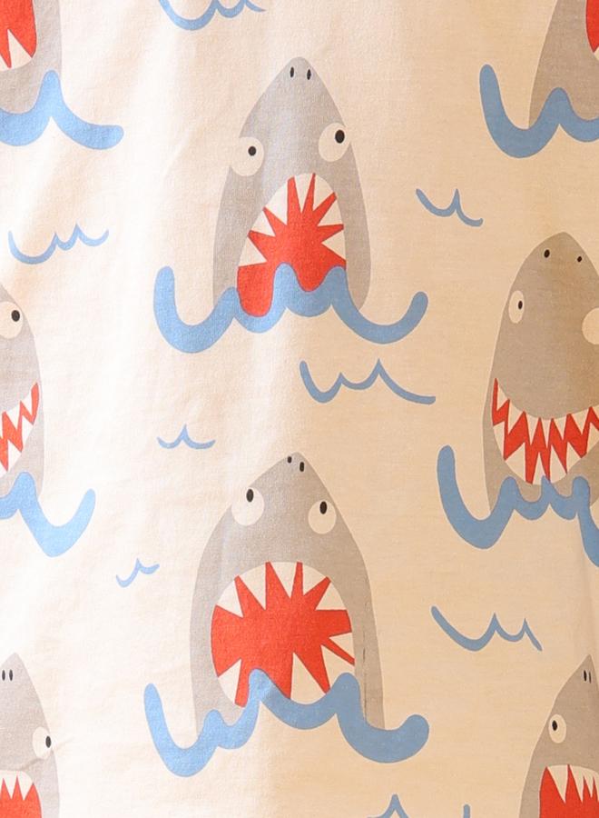 Anthrilo All-Over Shark Print Short Sleeve T-Shirt and Shorts Set - Image 5