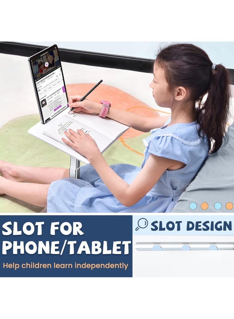 Captaintech Lap Desk Kids Adjustable(11.8-21.6) Laptop Table for Floor Portable Book Holders for Reading Hands Free Suitable for Kids and Adults of Different Ages - Image 4