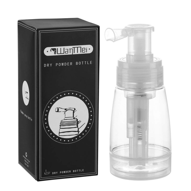 Aethland Powder Spray Bottle for Dry Shampoo, Talc and Powder Applying Bottle, Refillable Hair Fiber Applicator for Hair Salon, Cleaning, Plants, Misting & Skin Care (180ml) - Image 1