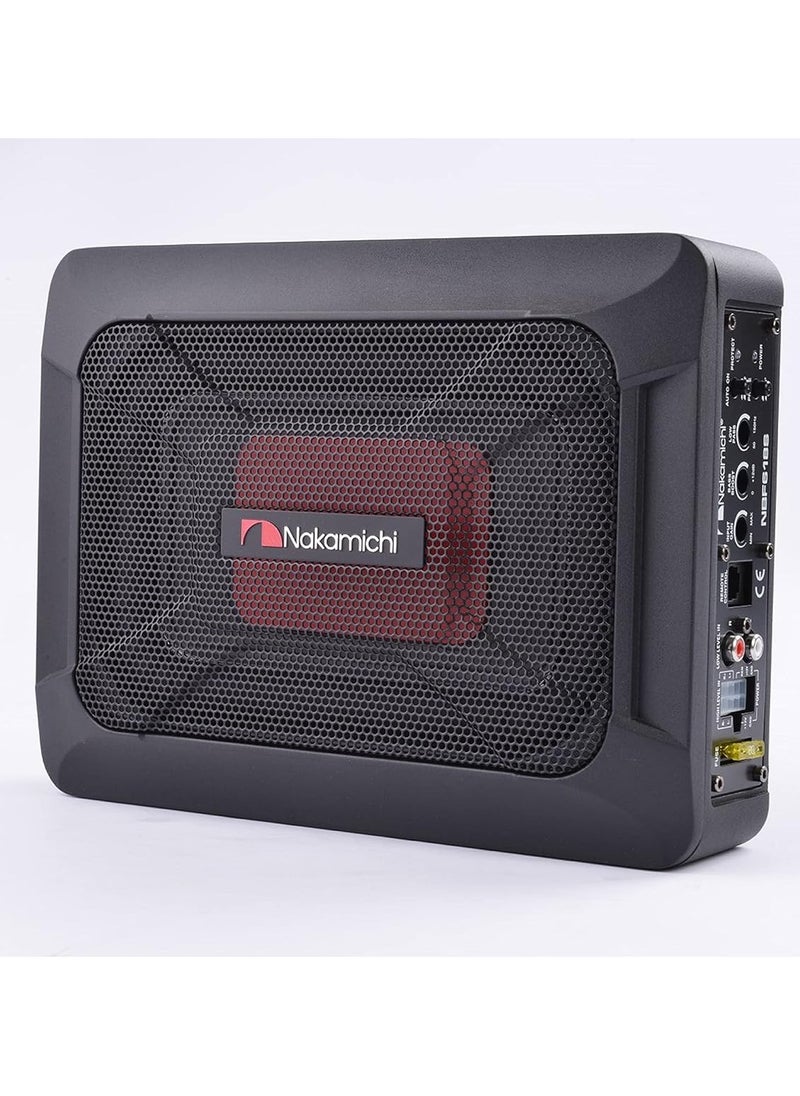NAKAMICHI Nakamichi NBF618S - 6x8" Slim Active Under seat  Car Subwoofer | Nominal Power 100W, Peak Power 1000W  - Image 1