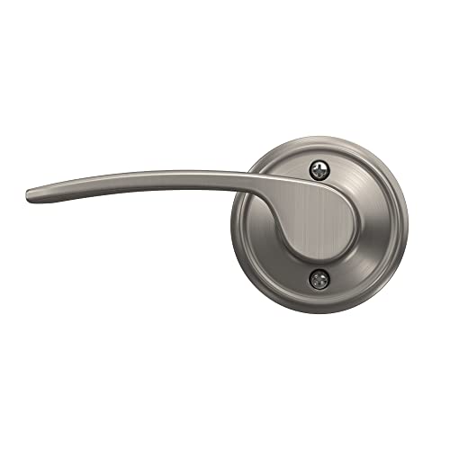 Schlage F170 MER 619 LH Left Handed Merano Door Lever, One Sided Non-Turning Dummy Door Handle, Satin Nickel - Image 4