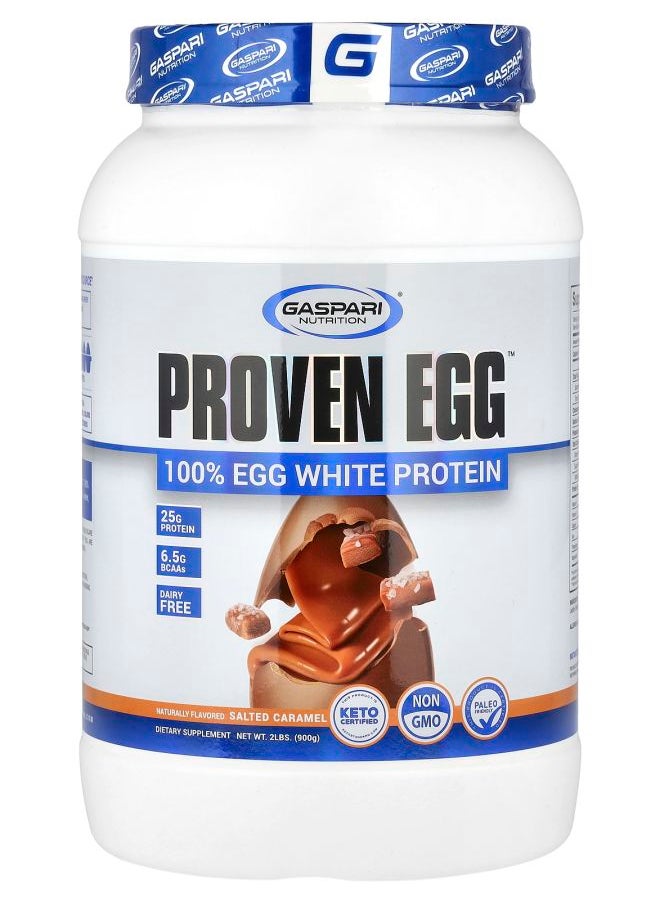 Gaspari Nutrition Proven Egg™ 100% Egg White Protein Salted Caramel 2 lbs (900 g) 