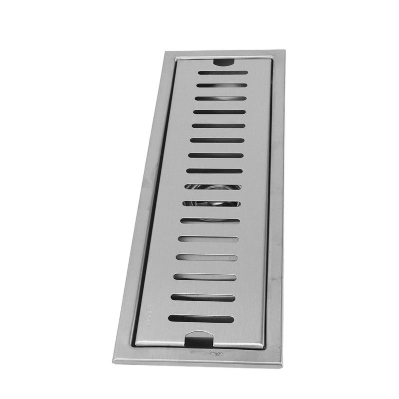 12 Inch Rectangular Linear Shower Drain 304 Stainless Steel Rustproof Shower Floor Drain Odor Proof Bathroom Floor Drain for Home Hotel - Image 1