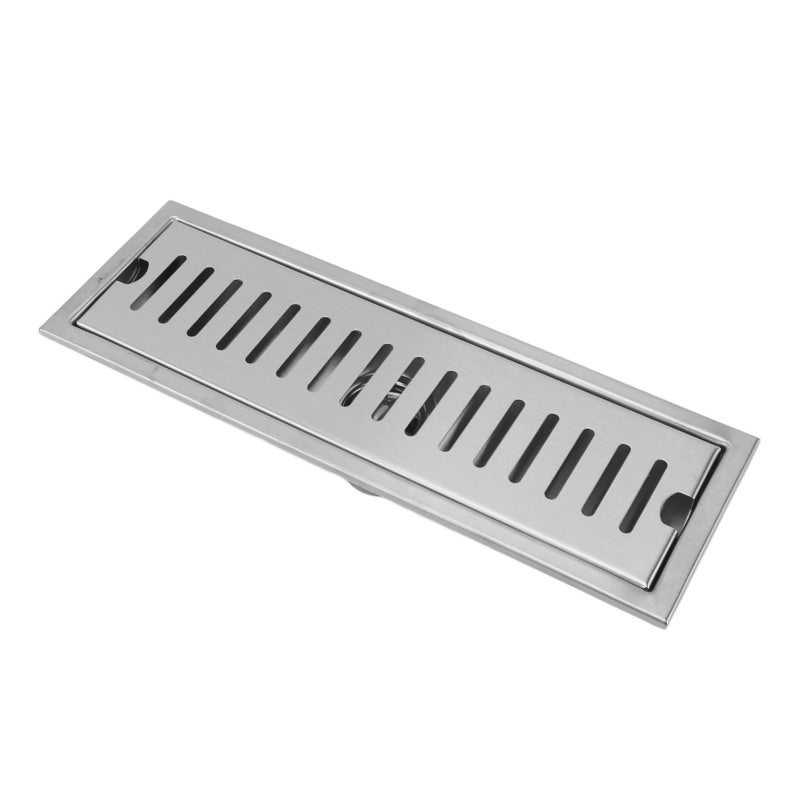 12 Inch Rectangular Linear Shower Drain 304 Stainless Steel Rustproof Shower Floor Drain Odor Proof Bathroom Floor Drain for Home Hotel - Image 4