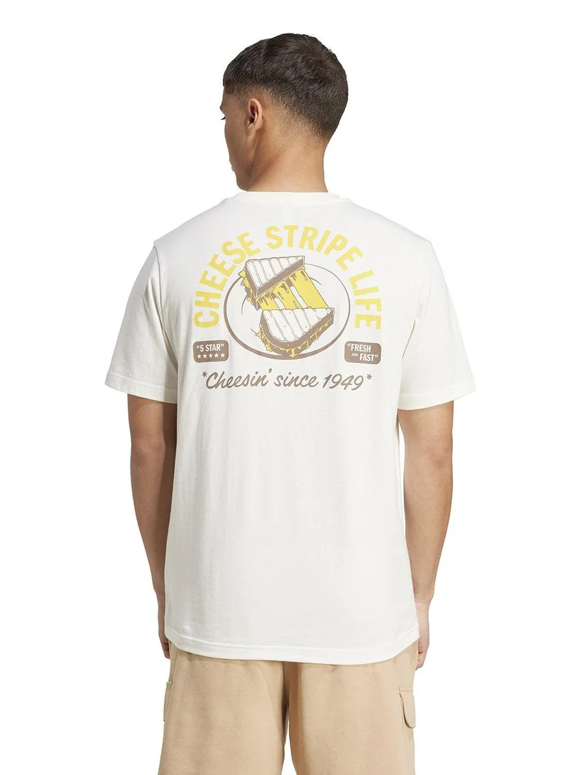 Adidas Food Grilled Cheese Graphic T-Shirt