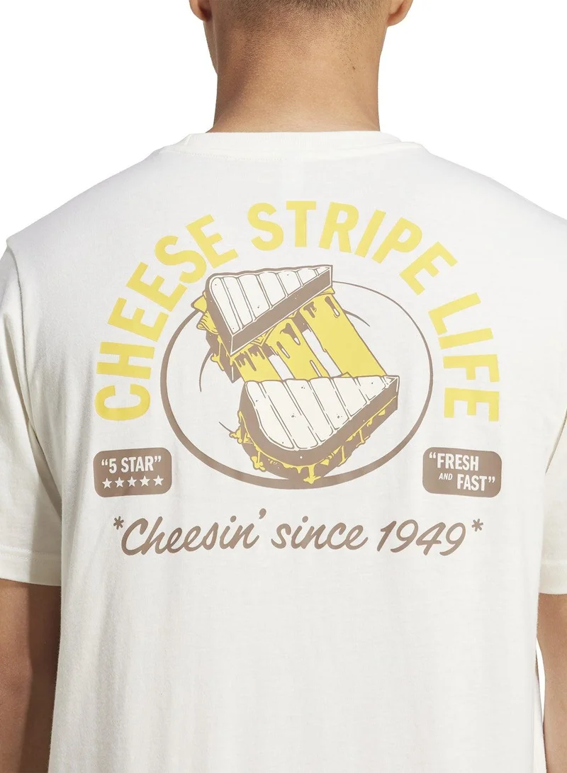Adidas OWHITE Food Grilled Cheese Graphic T-Shirt for Men | Best Price UAE