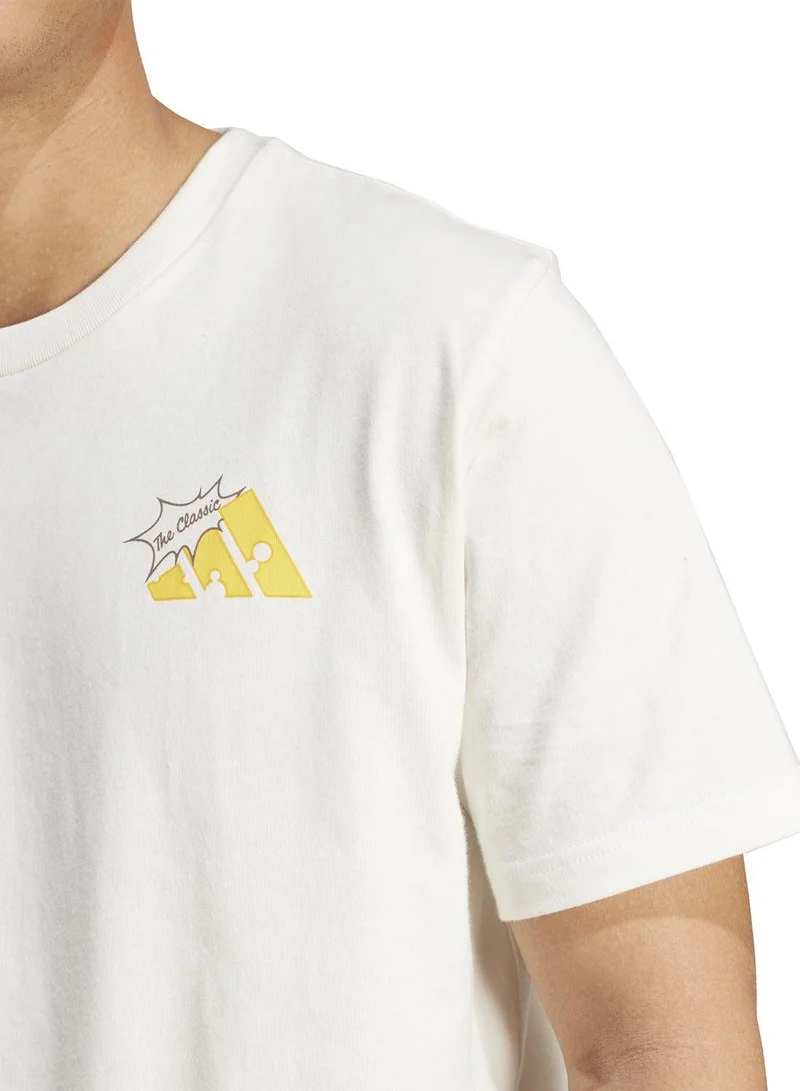 Adidas OWHITE Food Grilled Cheese Graphic T-Shirt for Men | Best Price UAE