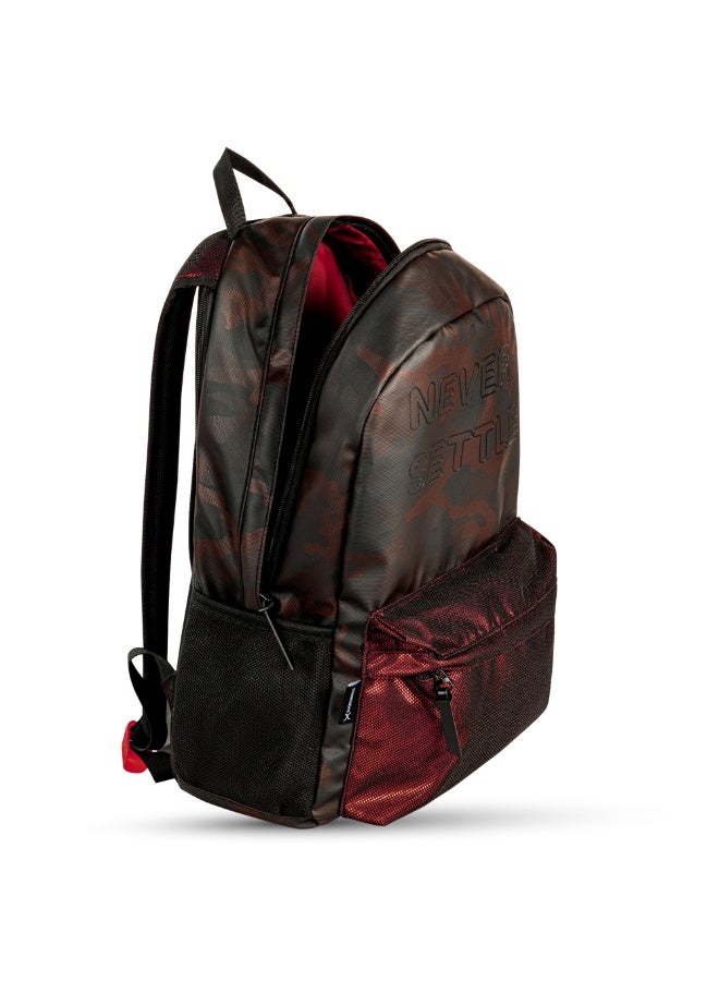 Hydrobrew 18" Backpack w/ Double Wall Stainless Steel Water Bottle 420ml – Brown & Graphite Glow - Image 4