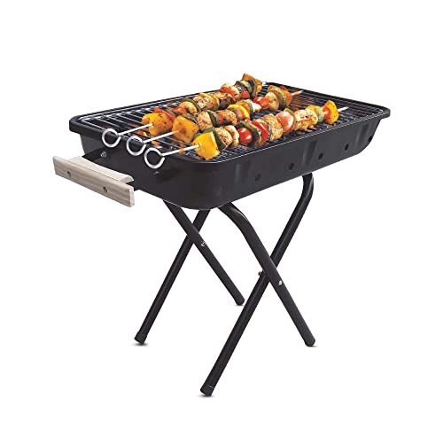 Prestige PPBW 04 Portable Barbeque with Detachable Legs, Black - Image 1