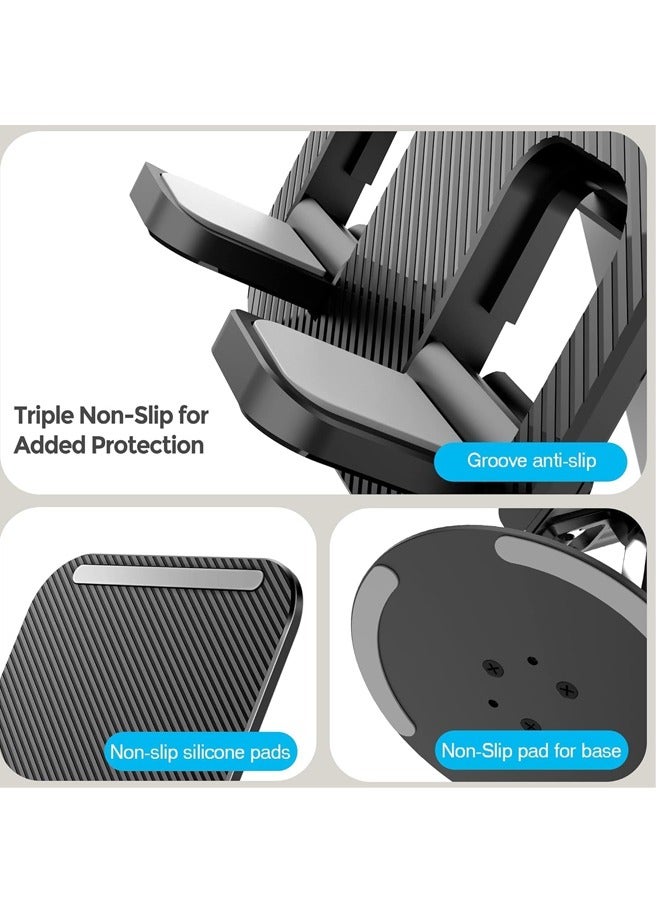 360° Mobile Stand For Desk, Phone Holder For Office Desk Cell Phone Mount For Video Recording Adjustable Travel Phone Stand For iPhone 16/15 Series, Galaxy S24/23, Xiaomi, iPad mini - Image 4