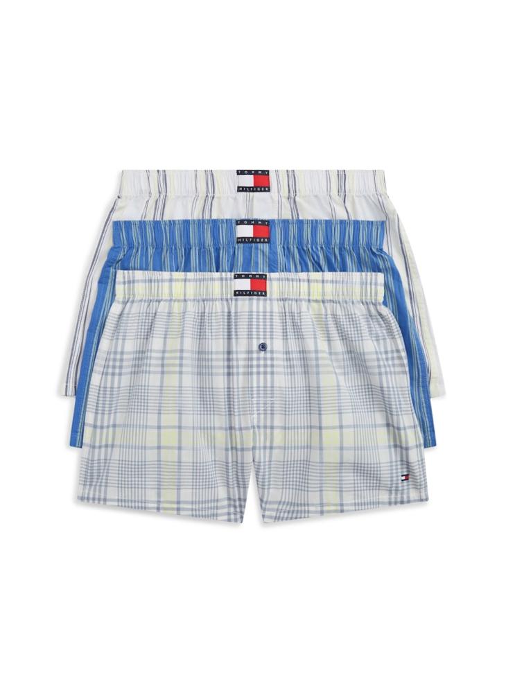 TOMMY HILFIGER 3-Pack Heritage Logo Poplin Boxer Shorts - Image 1