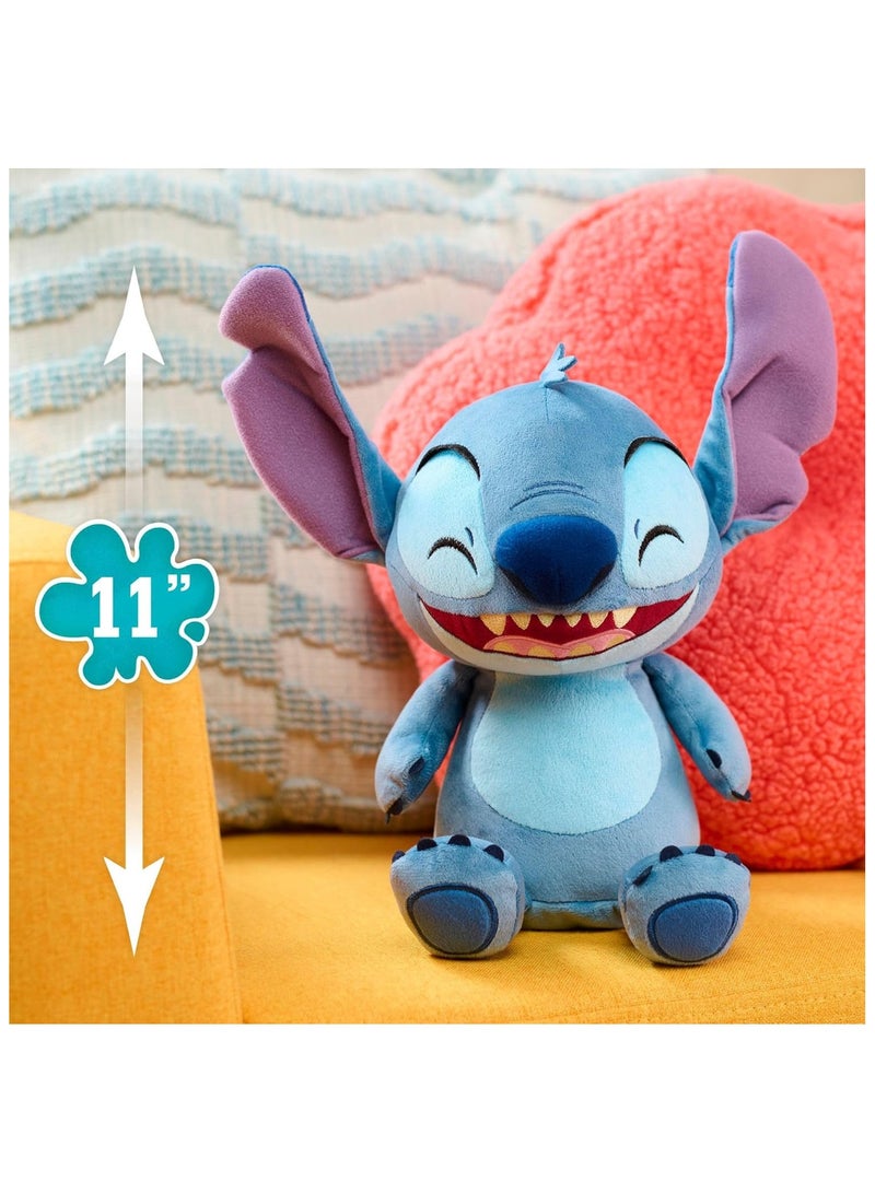 جست بلاس لعبة ديزني ستيتش القماشية Crack Me Up – دمية تفاعلية ناعمة تصدر أصواتاً مضحكة للأطفال | دمية ناعمة ناطقة ومضحكة، هدية مثالية للأولاد والبنات ومحبي ليلو وستيتش - Image 2