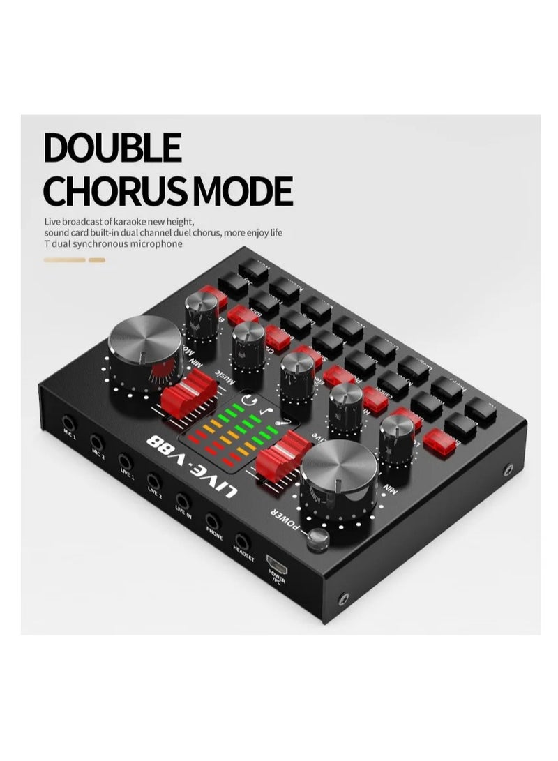 Arabest BM800 Professional Mic Condenser Microphone V88 Sound Card Set for Webcast Live Stream - Image 2