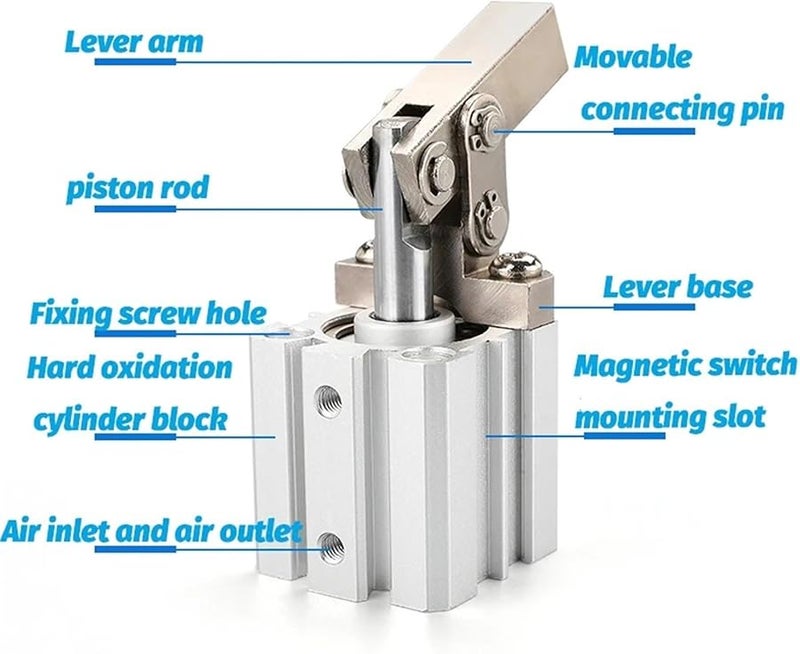 ALC 25 Pneumatic Rocker Arm Lever Cylinder Air Compression Fixture - Image 4