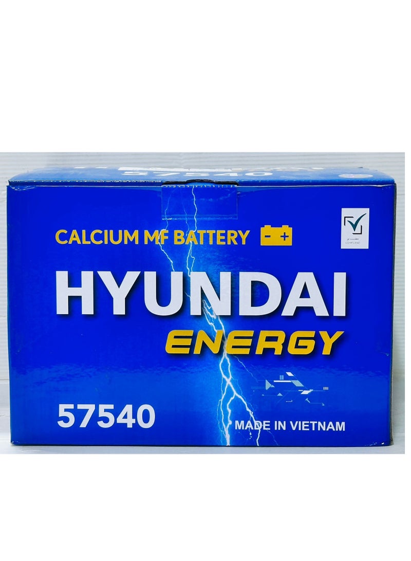 HYUNDAI Car Battery 12V 75Ah DIN75/57540 - Image 2