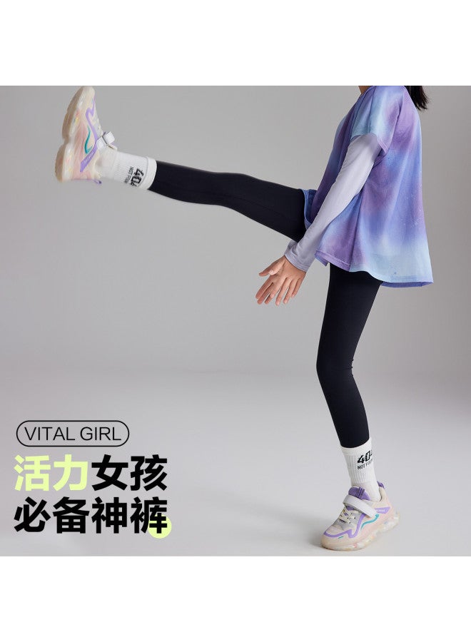 ASK JUNIOR Girls' Pants Autumn Fashion Shark Pants Children's Sports Running Pants Middle And Older Kids Cycling Pants Teenagers - Image 3