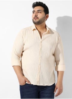 Instafab Plus Vertically Creased Shirt  - Image 2