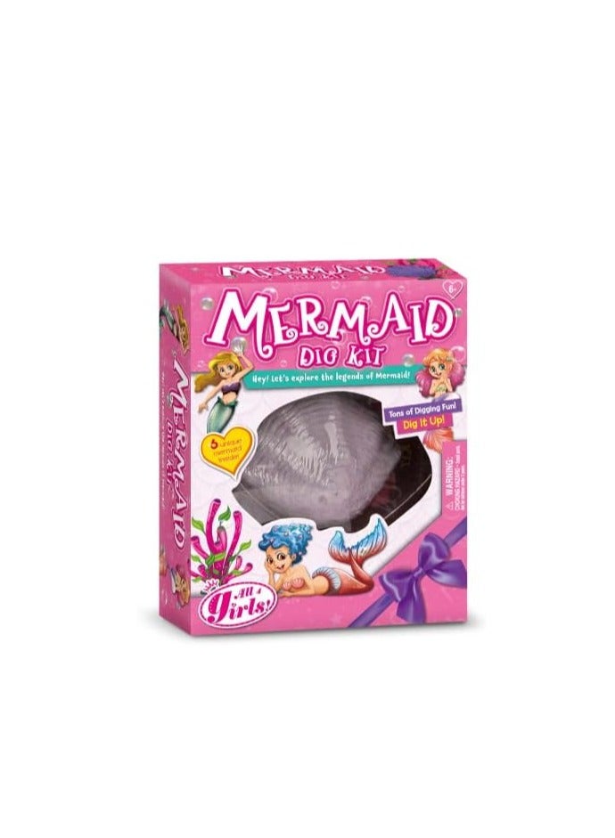 UKR Mermaid Dig Kit | Girls Party Activity Set | Fun Exploration Learning Science & Art Craft for Girls - Image 5