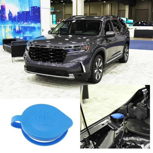 LT Easiyl 2PCS Windshield Washer Fluid Reservoir Cap Wiper Reservoir Tank Bottle Cap 76802-SZA-A01 Compatible with Honda Pilot 2009-2015 Blue - Image 3