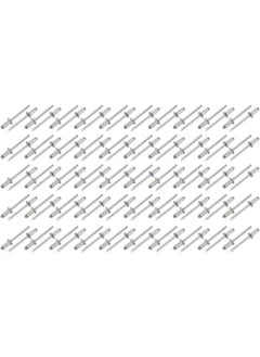 Generic Aluminum Open End Countersunk Head Blind Rivets  Silver Tone, 100 Pieces, M4X10Mm  - Image 1