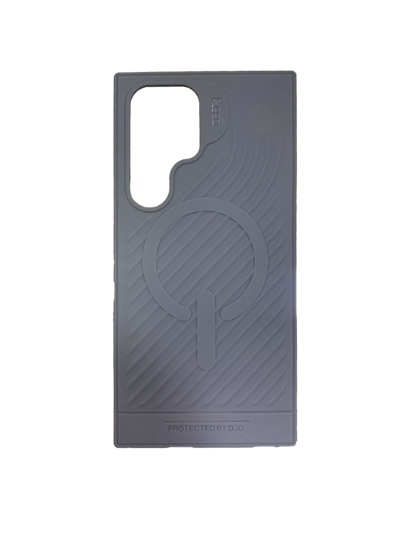 Yezler Samsung S24 Ultra Compatible Shockproof Case Premium Silicone Protection Anti Scratch Cover with Soft Touch Back Slim Lightweight Design Built in SIM Ejector Slot Wireless Charging Support Durable Stylish- Grey - Image 3